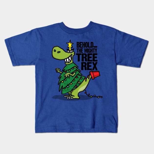 Tree Rex Kids T-Shirt by TrulyMadlyGeekly